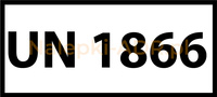 Nalepka ADR z numerem UN 1866 (FOLIA) 12x6cm (rolka po 250 sztuk nalepek)